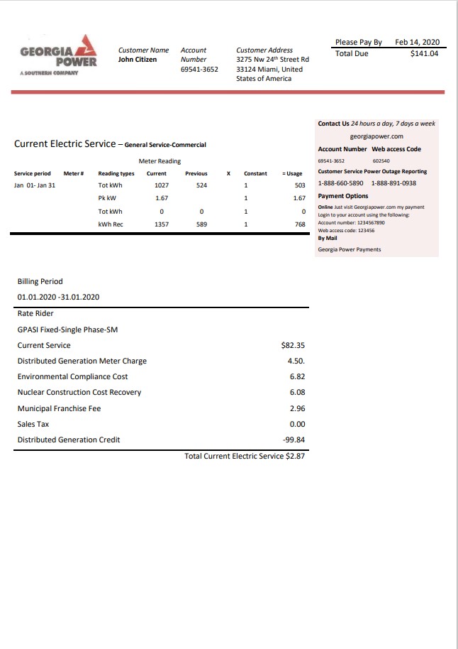  Minol USA business utility bill 